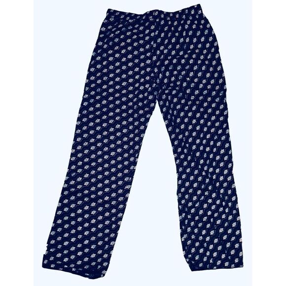 Victoria Secret Blue Drawstring Sleep Pants Size Small - Picture 2 of 3